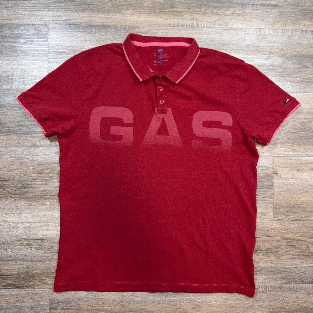 GAS Brand Shirt Mens Extra Large Short Sleeve Polo  Ralph Ombre